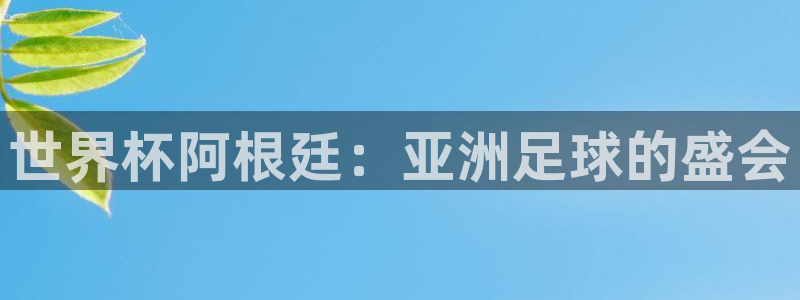欧洲世预赛赛程表：世界杯阿根廷：亚洲足球的盛会