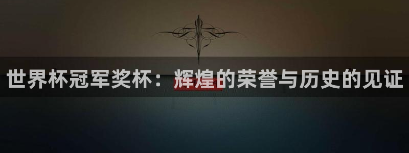 今天所有足球赛程表：世界杯冠军奖杯：辉煌的荣誉与历史的见证